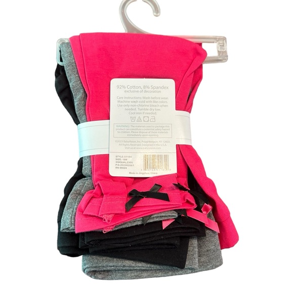 Hudson Baby Girl 18 Months Tights With Bow Accent on Ankles - Picture 2 of 5